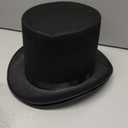 Pumtus 2 Pack Black Felt Top Hat, Funny Party Stovepipe Hat, Formal Tuxedo Vampire Costume Hat, Dress Up Victorian Hat for Cosplay, Halloween, Unisex