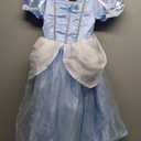 ReliBeauty Princess Costume for Girls Halloween Fairy Fancy Dress for Role Play (8/140, Blue(with Accessories))