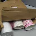 80 Packs Hot Chocolate Cups Bulk Hot Cocoa Bar Supplies Christmas Disposable Coffee Cups with Lids Sleeves 14 oz Christmas Chocolate Cup Beverage Brewed Cup for Party(Pink,Cute Style)