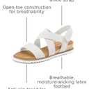 mysoft Women's Wedge Sandals Casual Low Heel Comfortable Walking Espadrilles Elastic Strap Slip on Shoes