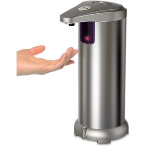 Sensor Soap Dispenser,Battery Operated Refillable Soap Dispenser Infrared Automatic Soap Dispenser, Brushed Stainless Steel Touchless Soap Dispenser for Bathroom Kitchen Hotel Restaurant.