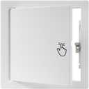 Repa Market 8 x 8 Inch Access Panel for Drywall  White Galvanized Steel Wall Hole Cover/Access Door Panel with Click Function  Heavy-Duty Service Hatch for Plumbing, Electrical, HVAC Access Door