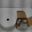 TeHenoo Modern Pendant Light,12 inch,Natural Wood and Brass Accent,Adjustable Simple Pendant Light Fixture for Kitchen Island, Dining Room, Matte White