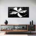 Abstract Wall Art Decoration Modern Wall Art Pictures for Living Room Abstract Canvas Art Wall Decor Minimalist Black and White Wall Art Prints Flowers Artwork for Walls Office Home Decor 20"X40"