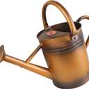 1 Gallon Metal Watering Can for Outdoor Garden, Plant & Flower Watering Pot for Gardening Bonsai Water Bucket with Sprinkler Head