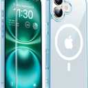 for iPhone 17 Case with Screen Protector,[Compatible with Magsafe] Military-Grade Protection & Anti-Yellowing,Magnetic Phone Case for iPhone 17,Blue