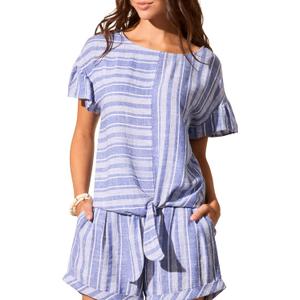 Tribal 3/4 Sleeve Raglan Sleeve Embellished Blouse Shirt (L)