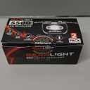 GearLight 2Pack LED Headlamp - Outdoor Camping Head Lamps with Adjustable Headband - Lightweight Battery Powered Bright Flashlight Headlight with 7 Modes and Pivotable Head and Red Light