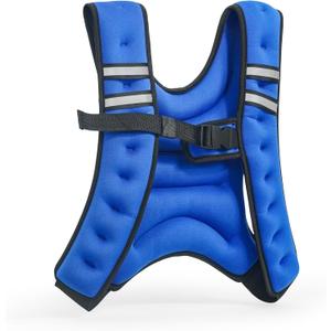 Tone Fitness HHWV-TN012 Weighted Vest, 12 lbs, Blue