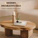 Concrete Decorative Tray for Coffee Table Decor, 14" Coffee Table Tray Ottoman Tray Table Centerpieces, Rectangular Modern Decorative Trays for Home Decor, Living Room, Entry, Gray