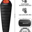 Bessport Mummy Sleeping Bag | 15-45 Extreme 3-4 Season Sleeping Bag for Adults Cold Weather Warm and Washable, for Hiking Traveling & Outdoor Activities