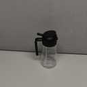 TrendPlain 16oz/470ml Glass Olive Oil Sprayer for Cooking  2 in 1 Olive Oil Dispenser Bottle for Kitchen Gadgets and Air Fryer Accessories, Salad, BBQ - Black