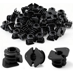 50 Pcs 1/2 Inch Pex Pipe Clamp -thru Stud Pipe Support Isolation Clamp for Pex Copper CPVC Tubing, Plastic Tubing Support for Wood Stud Installation