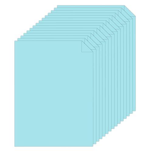Silunkia 28 Sheets Light Blue Cardstock 8.5 x 11 Scrapbook Paper, 250gsm/92lb Christmas Card Stock for School Crafting, DIY Cards, Wedding Invitations, Certificates(2pcs)