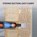 Candy Corded Stick Vacuum Cleaner, Powerful Suction Handheld Vacuum with One-Click Dust Disposal, 3-in-1 Use for Hard Floor, Ceramic Tile, 0.8 Liters Capacity, Easy Clean