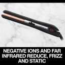 CHI Tourmaline Ceramic Series Flat Iron, Hair Straightener For Silky, Smooth Hair, 392F Maximum Temperature, 1" Iron