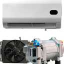 12v Car Air Conditioner Truck Ac DC Frequency Conversion Technology 46DB Low Noise Operation Rv Air Conditioners Voltage 12/24/48v for Campers, Vanss, Trailers(24V)