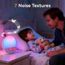 Sunrise Alarm Clock with App Control for Heavy Sleepers, Bedroom, Wake Up Light with Sunrise&Sunset Simulation, White Noise Sound Machine with 11 Colors Night Lights, Dual Alarms, FM Radio