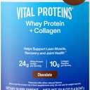Vital Proteins Whey Protein Powder+ Collagen Peptides, 24g Protein Supporting Recovery & Joint Health, with Vitamin C, About 16 Servings - Chocolate 22.8oz