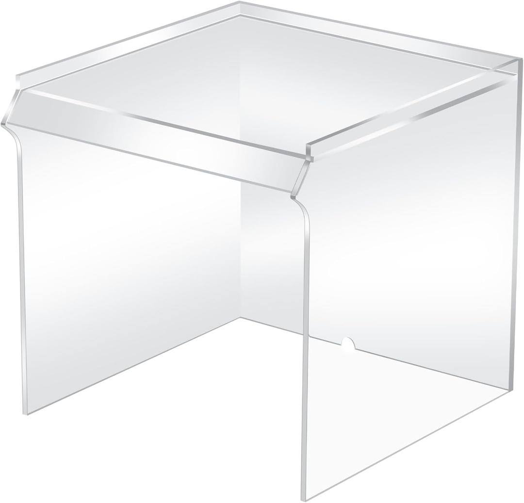 CroBlissful Acrylic Draft Cover with Front Overhanging Panel Shield for Lab Equipment or Office Use(15 x 15 x 15 Inches)