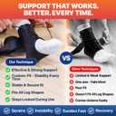 Dr. Brace Breathable Ankle Brace For Sprained Ankle, Slim Fit. Unique Multi-Function Removable Stabilizer- Quick Lace Up Ankle Support for Women Men, Easy to use for Injury, Sprain, Sports (Black, Medium)