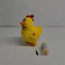 Easter Chicken Animal Toy Doll Laying Egg Electric Crazy Plush Chicken with Sound Music (29CM, Yellow)