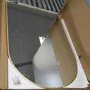 Arched Wall Mirror for Bathroom,Mirrors for Wall,24''x36'',Vanity Mirror for Bedroom Dresser, Entryway, Living Room, Metal Frame (36''x24'',Gold)