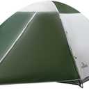 Screened Camping Tent, 4/6 Person Waterproof, Haven Tent, Backpack Double Layer Camping Tents with Canopy, Easy Setup and Portable Shelter for Outdoor, Picnic, Camping, Family Gathering (Army green)