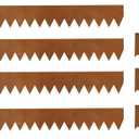 Weathering Steel Edging 6 Pack, 40" L x 6" H Depth Corten Steel Landscape Edging Kit Rust Patina Finish, 20ft Total Metal Edging for Landscaping, Metal Garden Border & Lawn Edging