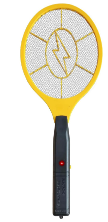 Electric Fly Swatter, Bug Zapper Racket for Indoor Pest Control, Handheld Insect Killer Bat Battery Powered Electric Mosquito Swatter for Outdoor and Home