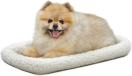 MidWest Homes for Pets QuietTime XS Dog Bed – White Fleece Bolster, Ultra-Soft and Machine Washable, Fits 22-Inch Crates and Carriers, for Small Dogs and Cats MidWest Homes for Pets QuietTime XS Dog Bed – White Fleece Bolster, Ultra-Soft and Machine Washable, Fits 22-Inch Crates and Carriers, for Small Dogs and Cats