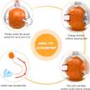 2 x Interactive Cat Toys Ball for Indoor Cats,[2025 Newly Upgraded] Agile Moving Cat Ball with Elastic Mesh Tail,Automatic Kitten Toys for Bored Indoor Adult Cats,Motion Activated (Orange)