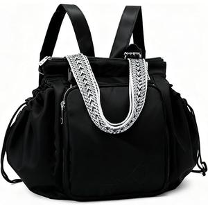 Grluvxo Multifunctional Travel Organizer Bag for Women Diaper Backpack Tote Ekon Essential Everyday Bag 15 Pockets with Large Capacity for Travel Work Daily Use (Black)