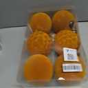 6Pcs Large Velvet Christmas Ball Ornaments 4" Copper Orange Flocked Ornaments Set for Christmas Tree with 10Pcs Velvet Bows Shatterproof Xmas Hanging Decorations for Home Fall Tankgiving Holiday Dcor