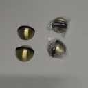 MorningRo 4 Pcs Self Adhesive Door Stoppers, Stainless Steel Floor Door Stop Wall Protector, Half Dome Floor Gate Stopper for Living Room, Bedroom, Bathroom, Office (Bronze)