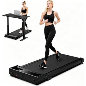 Walking Pad Treadmill for Home - Under Desk Walking and Running with Remote Control Portable Electric Machine Adjustable Slim Compact with 0.6-4.0MPH Modes Max up 265 Lbs for Home Office Upgrade