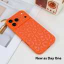 tharlet Compatible with iPhone 17 Pro Leopard Case Shockproof Soft TPU Military Grade Drop Protection Cheetah Print Women Girls Case for iPhone 17 Pro 6.3'' Orange Leopard