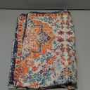 Horaldaily Boho Bohemia Style Tablecloth 60x84 Inch Rectangular, Vintage Country Rustic Farmhouse Magical Fall Orange Washable Seasonal Table Cover for Party Picnic Dinner Decor