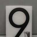 9 Inch House Numbers For Outside Modern, Metal Large Address Numbers For House Outdoor Matte Black Floating Flush Mount Zinc Modern Address Numbers 9