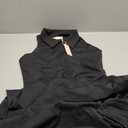 QINSEN Womens Zip Front Tennis Dress Polo Collar Racer Back Workout Golf Dresses Build in Shorts with Pockets,Small