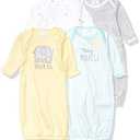Gerber Baby Boy and Girls 3-Pack Sleeper Gown 0-6,  Medium