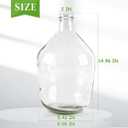 Bfttlity Clear Glass Vase Tall Farmhouse Vase for Branches Glass Vases for Centerpieces in Home Decoration (L)