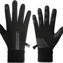 Womens Winter Fleece-Lined Running Gloves - Outdoor Touchscreen Windproof Sport Gloves for Cycling Camping Hiking Driving