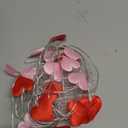 Zhanmai 2 Pcs Valentine Heart String Light Decor 10 ft 20 LEDs Heart Fairy Lights Battery Operated Room Valentines Decor for Indoor Outdoor Home Bedroom Wedding Anniversary Party