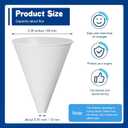 SiliFine 50 Pcs Paper Funnels for Motor Oil 6 oz Disposable Engine Oil Funnel for Gas Car Change Cone Fluid Automotive Use Dispensers or Kitchen Filling Bottle