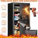 6.1 Cu Ft Large Home Safe Water and Fireproof with Digital Keypad & Key