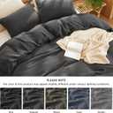 Bedsure 100% Muslin Cotton Duvet Cover King Size - Ultra-Soft Gauze Duvet Cover, PureWoven Breathable & Lightweight Bedding Set with Button Closure and Corner Ties (Dark Grey, King, 104"x90")