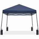 ABCCANOPY Stable Pop up Outdoor Canopy Tent 11 x 11 ft Base / 8 x 8 ft Top, Dark Blue