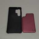 Vinich for Samsung Galaxy S25 Ultra Wallet Case with Card Holder, RFID Blocking Credit Slots Kickstand Shockproof Phone Cover Fit for Galaxy S25 Ultra 6.9" Wine Red