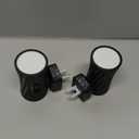 LED Plug in Night Light, Night Lights Plug into Wall with Light Sensor, 3000K/5000K Light Switch, 0-100LM Adjustable Brightness Wall Light, Dimmable Night Light for Hallway Bedroom Stairway, 2 Pack (Black)